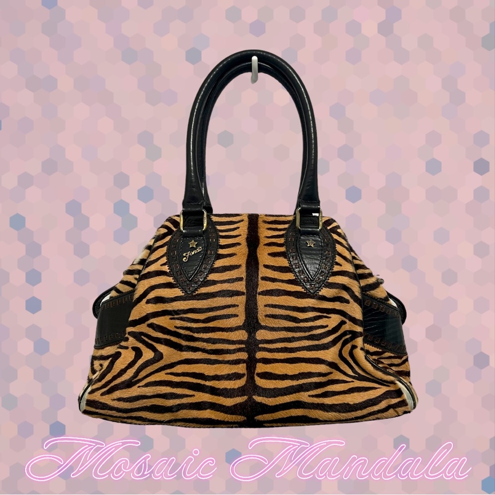 * SOLD * Authentic! FENDI Rare Tiger Print Chef DuJour Hand Bag